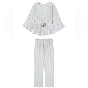 Lake Pajamas DreamKnit Kimono Pajama Set in Red!